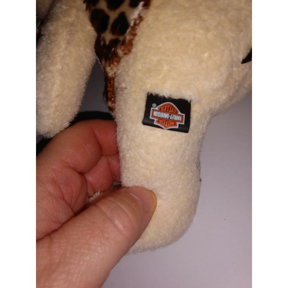 2003 Harley Davidson Ivory Lektra Biker Club Kitty Cat Plush With Tags 6